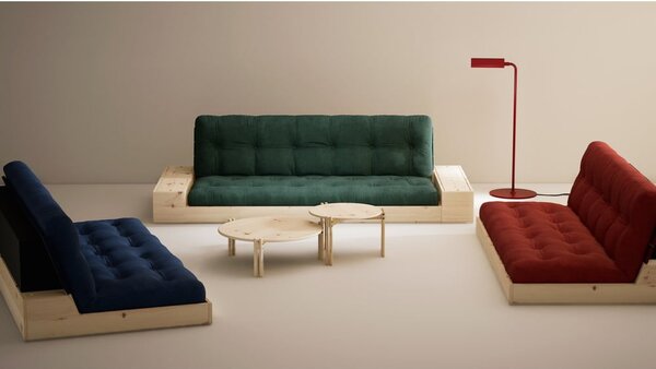 Bordowa rozkładana sofa 196 cm Base – Karup Design