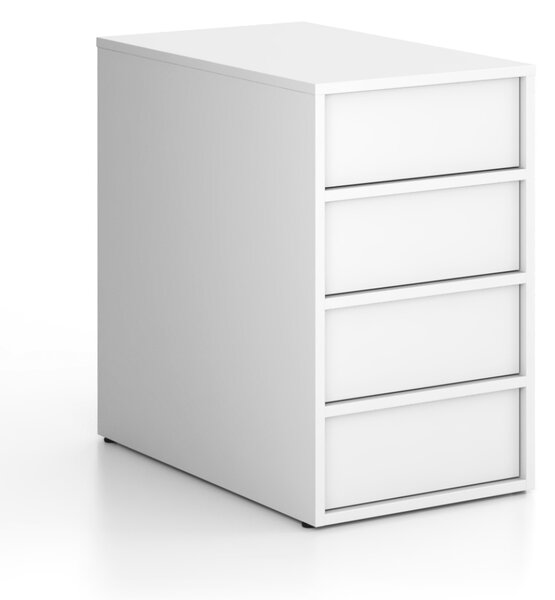 Kontener biurowy FRAME, 428 x 763 x 721 mm, biały