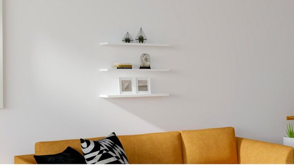 Biała półka zestaw 3 szt. Boss – Kalune Design