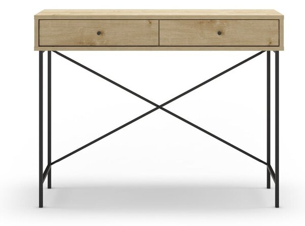 Konsola z blatem w dekorze dębu 35x110 cm Titan – Marckeric