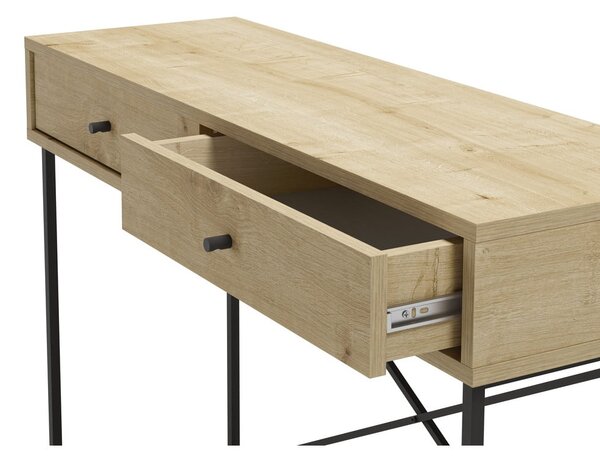 Konsola z blatem w dekorze dębu 35x110 cm Titan – Marckeric