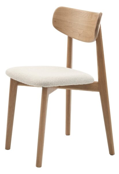 Kremowo=naturalne krzesło Elim – Unique Furniture