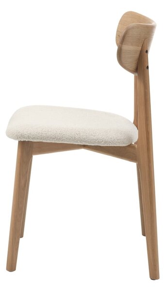 Kremowo=naturalne krzesło Elim – Unique Furniture