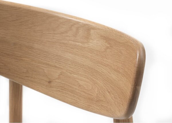 Jasnoszaro-naturalne krzesło Elim – Unique Furniture