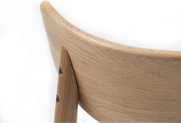 Jasnoszaro-naturalne krzesło Elim – Unique Furniture