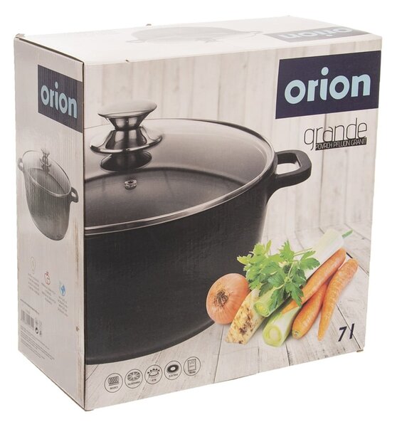 Aluminiowy garnek ze szklaną pokrywką Orion Grande, ø 28 cm