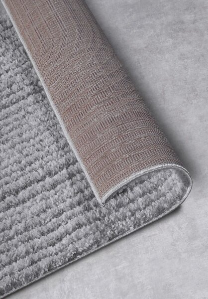 Szary chodnik 80x240 cm Chappe Light Grey – Elle Decoration