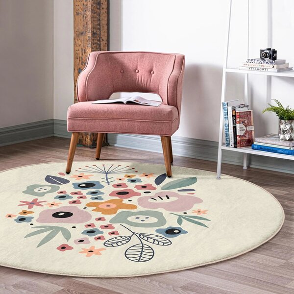Okrągły dywan odpowiedni do prania i robotów sprzątających ø 80 cm Comfort – Mila Home