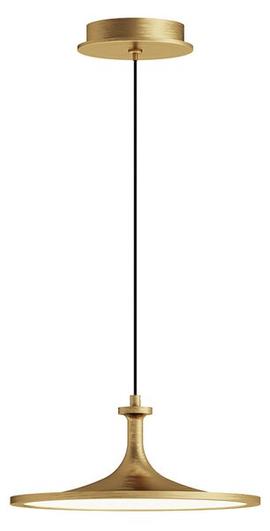 Lampa Wisząca Elstead, Issa, ściemnialny, złoty | mosiężny, salon, aluminium, vintage