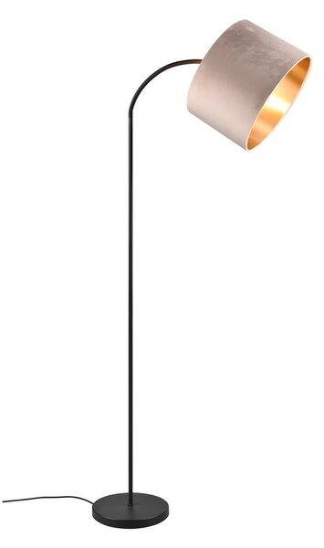 Czarno-beżowa lampa stojąca (wys. 205 cm) Julieta – Trio