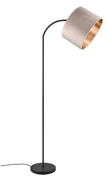Czarno-beżowa lampa stojąca (wys. 205 cm) Julieta – Trio