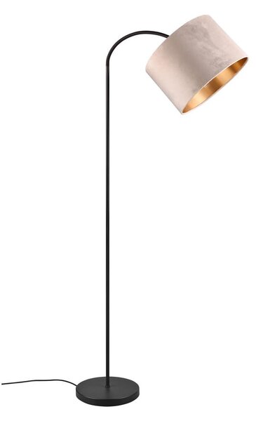Czarno-beżowa lampa stojąca (wys. 205 cm) Julieta – Trio