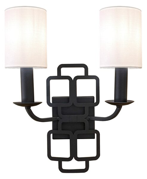 Lampa Ścienna HINKLEY, Sabina, ściemnialny, czarny, salon, metal, nowoczesny