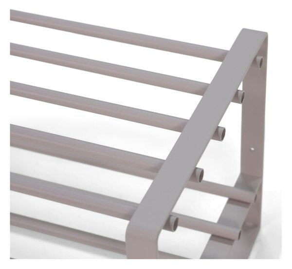 Szarobrązowa metalowa szafka na buty 70x29x27 cm Rex – Spinder Design