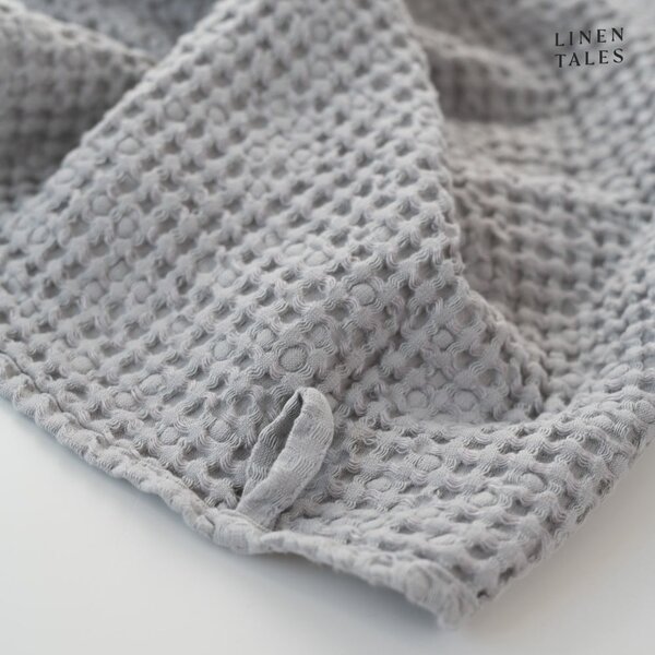 Jasnoszare ręczniki zestaw 3 szt. Honeycomb – Linen Tales