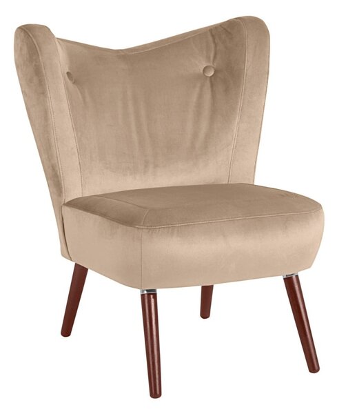 Beżowy fotel Max Winzer Sari Velvet