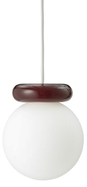 Lampa Wisząca Normann Copenhagen, Hinx, ściemnialny, czerwony, kuchnia, szkło, design