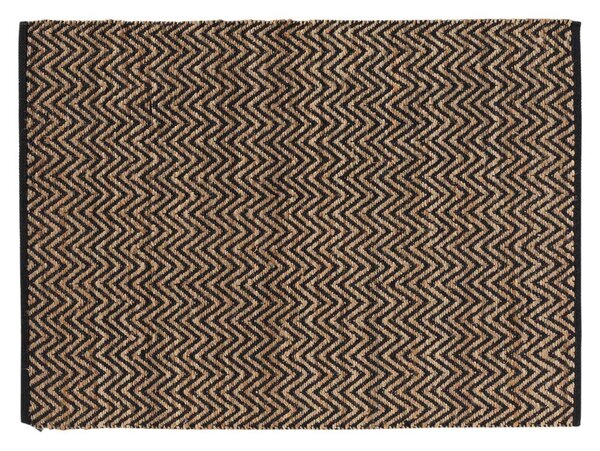 Czarno-naturalny dywan 120x170 cm Zigzag – douceur d'intérieur