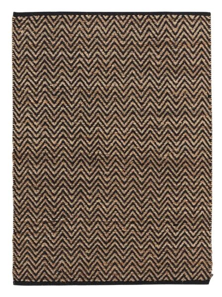 Czarno-naturalny dywan 120x170 cm Zigzag – douceur d'intérieur