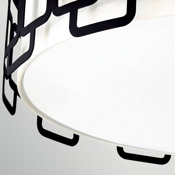 Lampa Sufitowa HINKLEY, Sabina, ściemnialny, czarny, salon, metal, nowoczesny