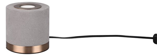 Szara aksamitna lampa stołowa (wysokość 11 cm) Judy – Reality