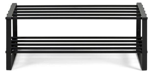 Czarna metalowa szafka na buty 70x29x27 cm Rex – Spinder Design