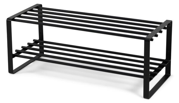 Czarna metalowa szafka na buty 70x29x27 cm Rex – Spinder Design