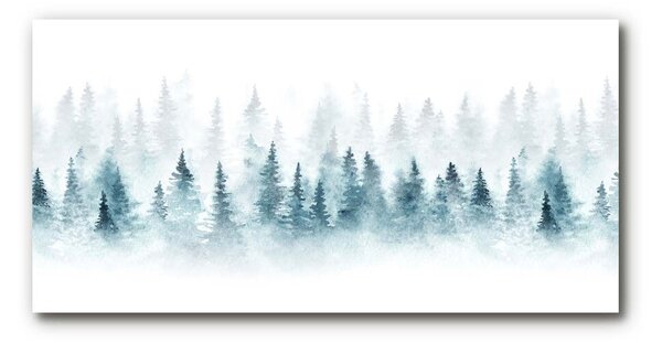 Obraz na Szkle Las Choinki Święta Śnieg