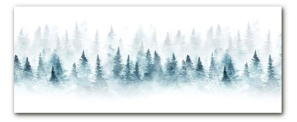 Obraz na Szkle Las Choinki Święta Śnieg