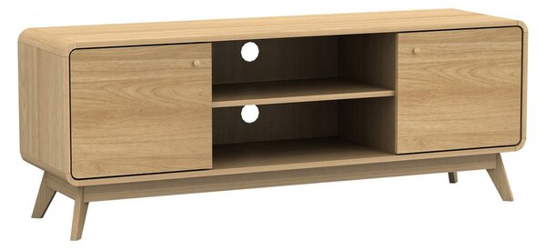 Szafka pod TV w dekorze dębu w naturalnym kolorze 140x53 cm Cassie – Støraa