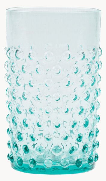 Komplet szklanek ze szkła dmuchanego Opaline Hobnail, 6 elem