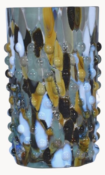 Komplet szklanek ze szkła dmuchanego Confetti Hobnail Marble, 2 elem