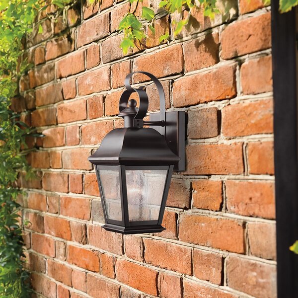 Zewnętrzna Lampa KICHLER, Mount Vernon, ściemnialny, antyczny mosiądz, aluminium
