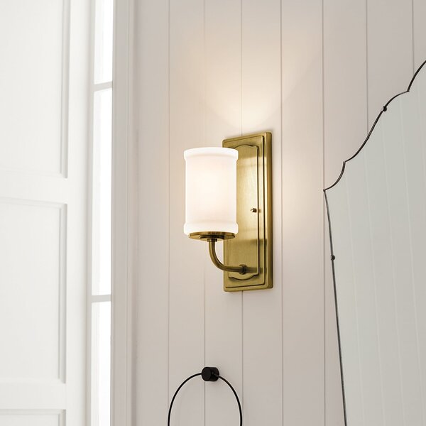 Lampa Ścienna KICHLER, Vetivene, złoty | mosiężny, łazienka, metal