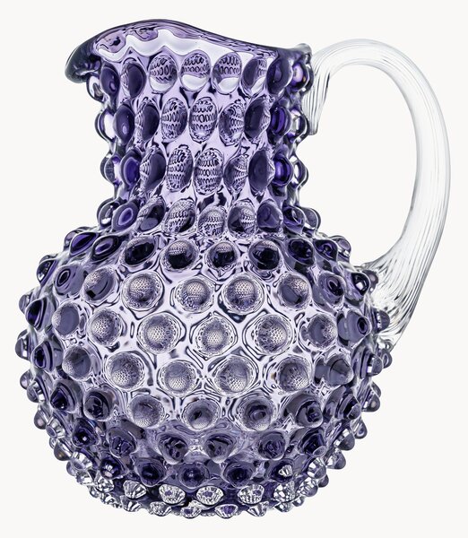 Dzbanek ze szkła dmuchanego Opaline Paris Hobnail