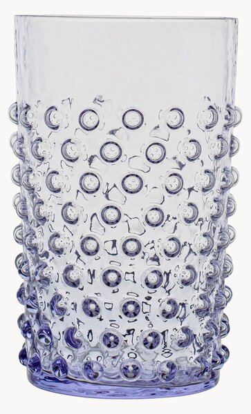 Komplet szklanek ze szkła dmuchanego Hobnail, 6 elem