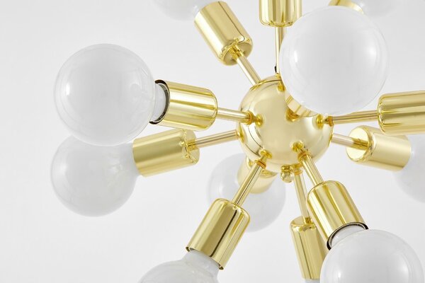 LAMPA WISZĄCA SUFITOWA NOWOCZESNA ZŁOTO KLASYCZNE NOVA W12