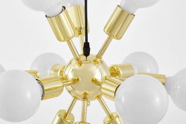 LAMPA WISZĄCA SUFITOWA NOWOCZESNA ZŁOTO KLASYCZNE NOVA W12