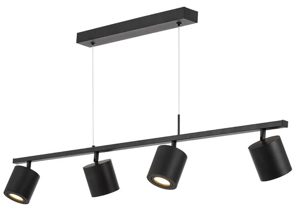 NOWOCZESNA LAMPA WISZĄCA CZARNA BOLT W4 LUMINA DECO