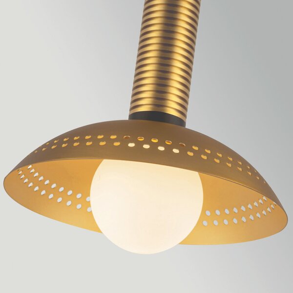 Lampa Wisząca Elstead, Arden, ściemnialny, złoty | mosiężny, salon, aluminium, nowoczesny