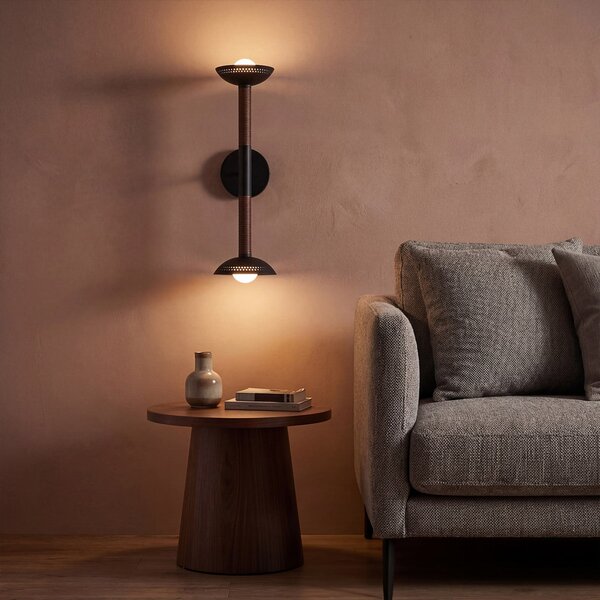 Lampa Ścienna Elstead, Arden, ściemnialny, czarny, salon, aluminium, nowoczesny