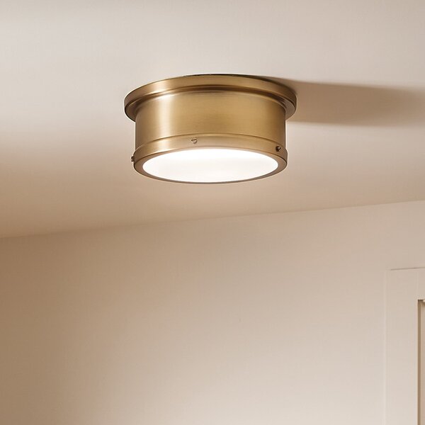 Lampa Sufitowa KICHLER, Serca, ściemnialny, złoty | mosiężny, salon, metal