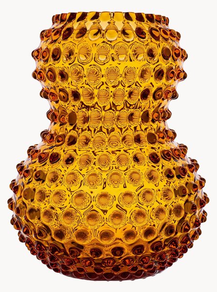 Wazon ze szkła dmuchanego Hobnail, W 20 cm