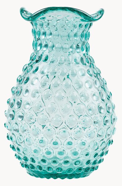 Wazon ze szkła dmuchanego Hobnail, W 21 cm
