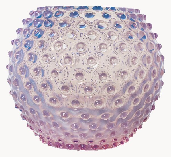 Wazon ze szkła dmuchanego Hobnail, W 18 cm