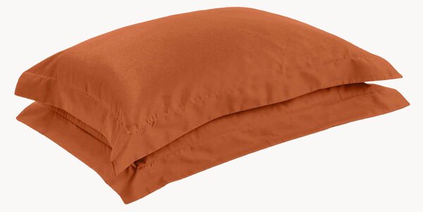 Komplet poszewek na poduszki z satyny bawełnianej Terracotta, 2 elem