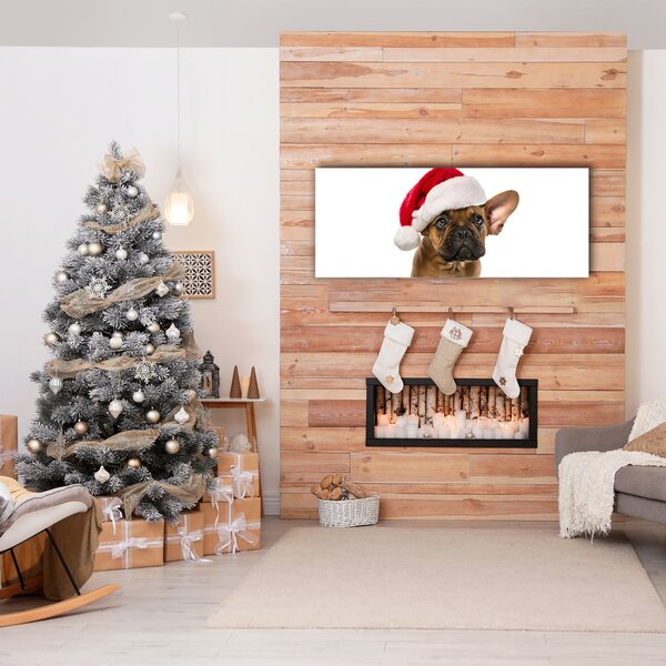 Obraz Canvas Bulldog Pies Święta