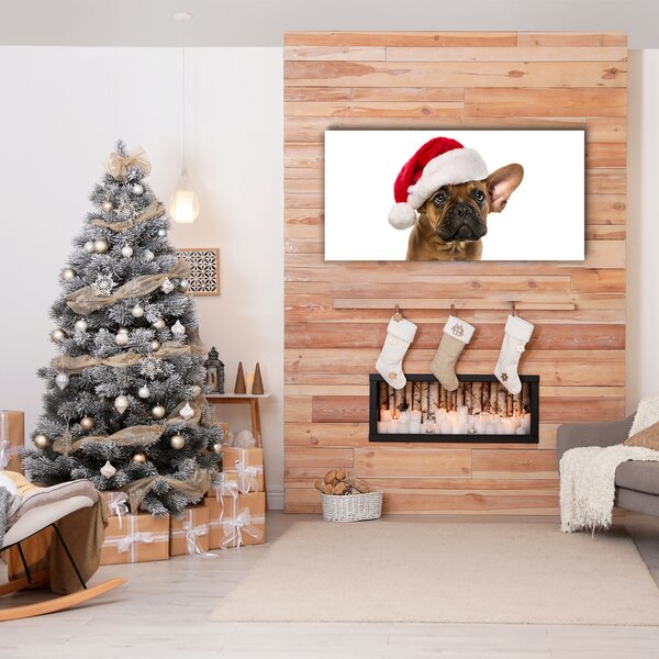 Obraz Canvas Bulldog Pies Święta