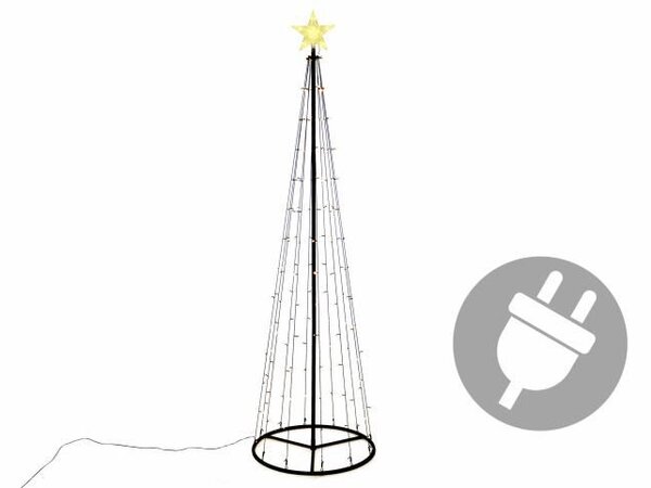 Dekoracja świąteczna - świetlna piramida ,240cm, ciepła biel