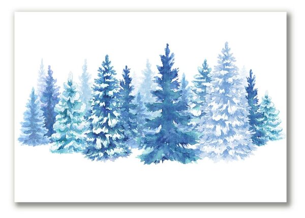 Obraz Canvas Choinki Śnieg Święta Zima